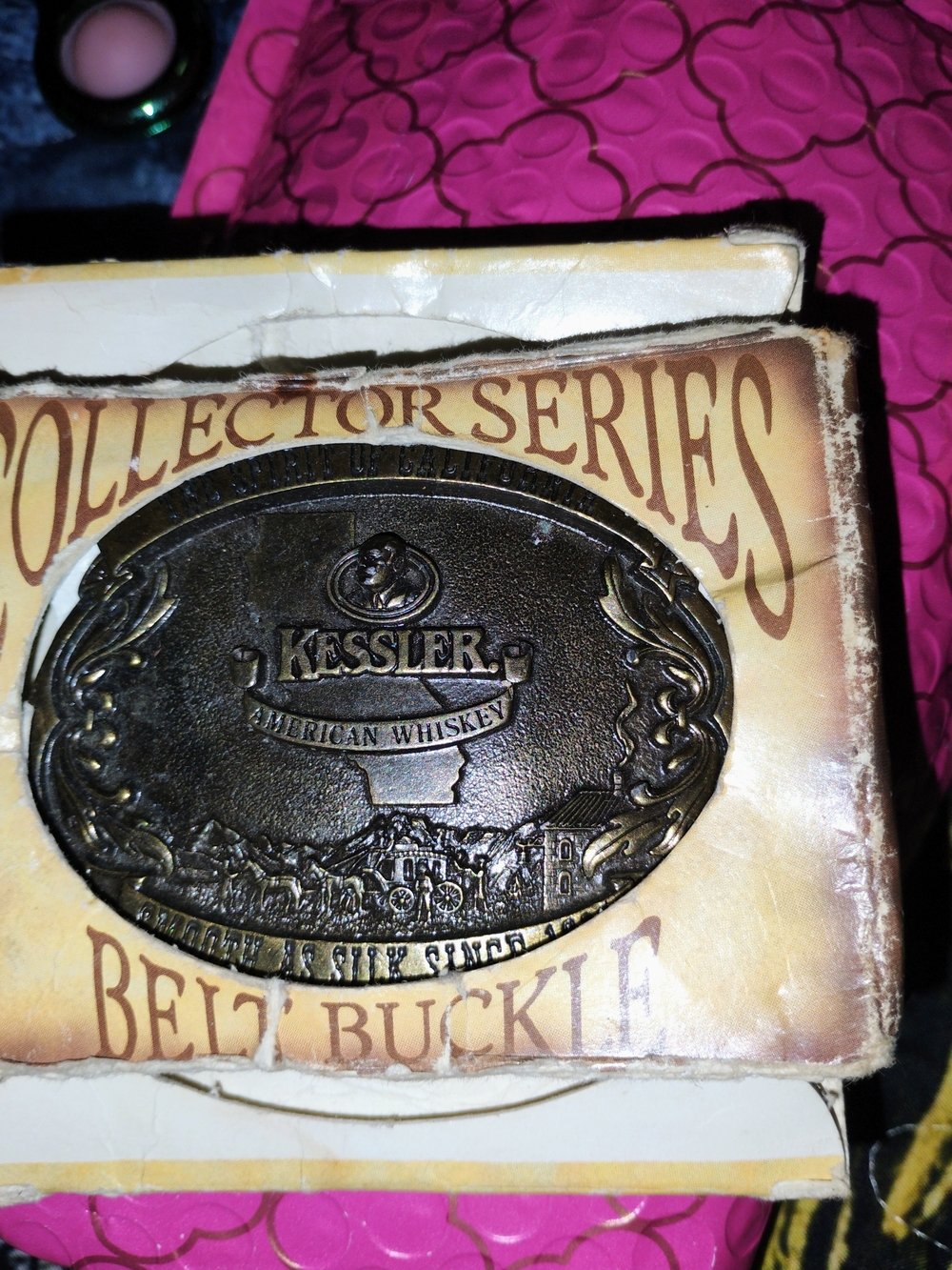 American Whiskey Collector Series Belt Buckle - Bronze Finish